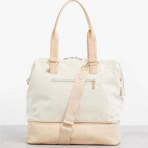 NWT BEIS The Convertible Mini Weekender in Beige